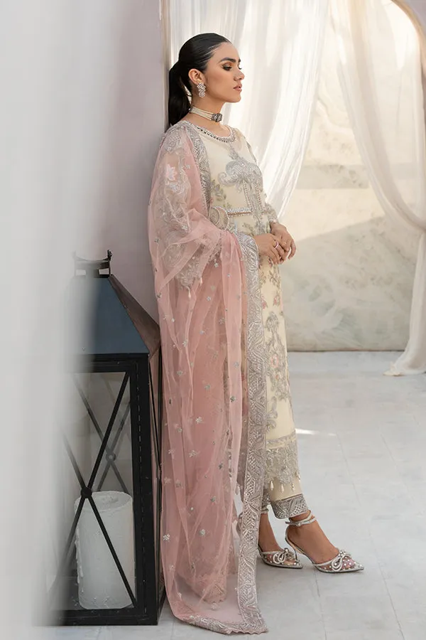 Embroidered Pakistani Salwar Kameez Dupatta in Organza