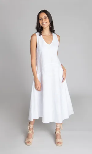 Embroidered tank dress LLY769
