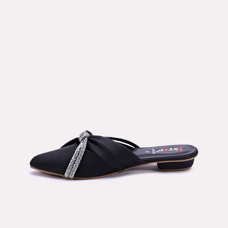 Evadne Black Fancy Mules 0431330