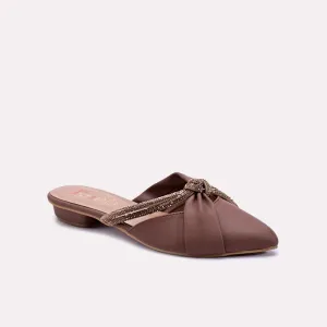 Evadne Brown Fancy Mules 0431330