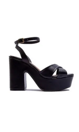 EVELINA BLACK SANDALS