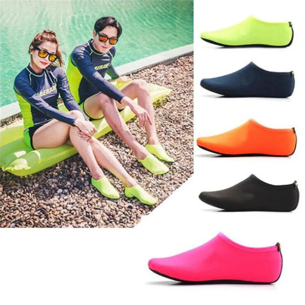 Fashion Barefoot Water Skin Shoes Anti-skid Socks Beach for Swim Surf Yoga Exercise Pink_XL 42-43