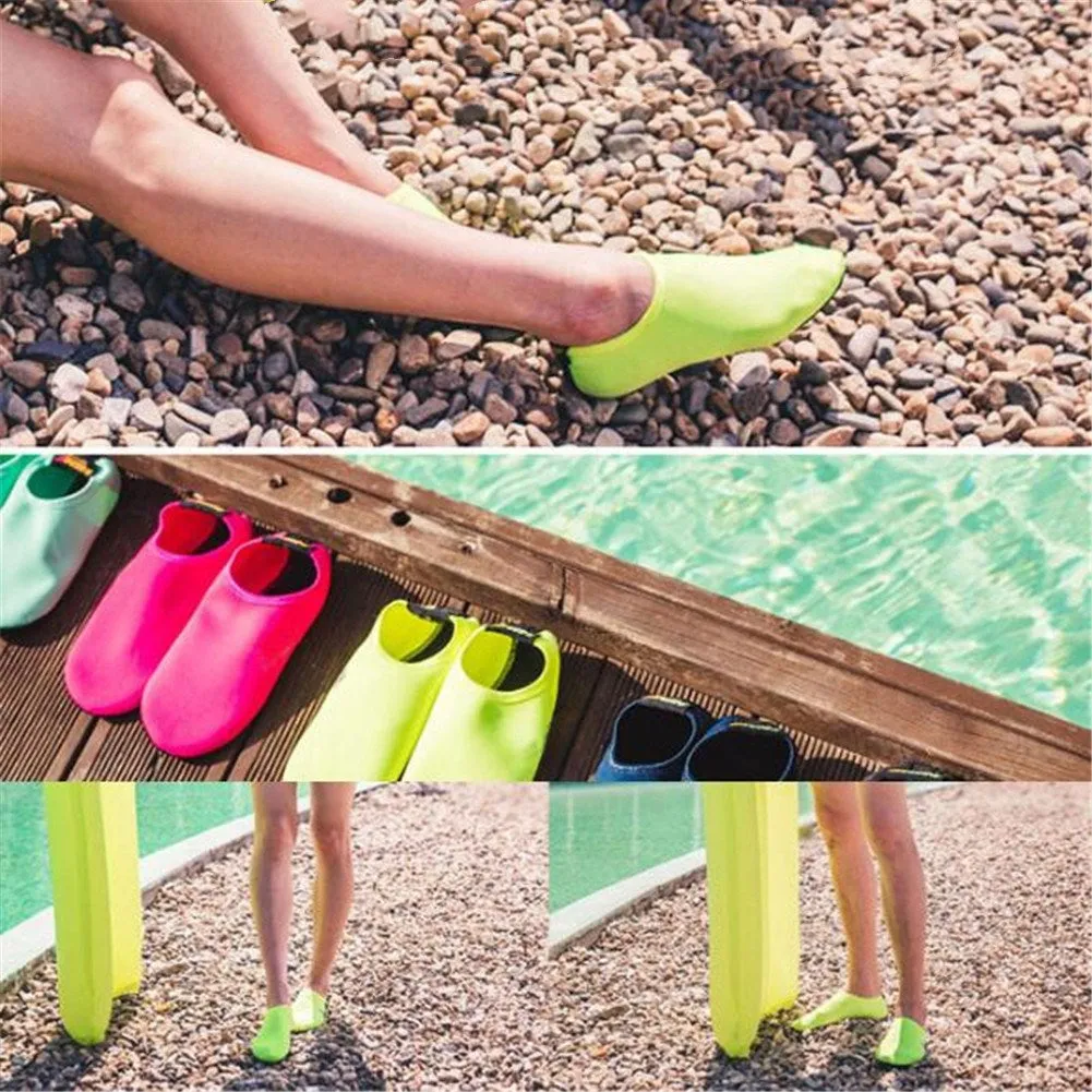 Fashion Barefoot Water Skin Shoes Anti-skid Socks Beach for Swim Surf Yoga Exercise Pink_XL 42-43