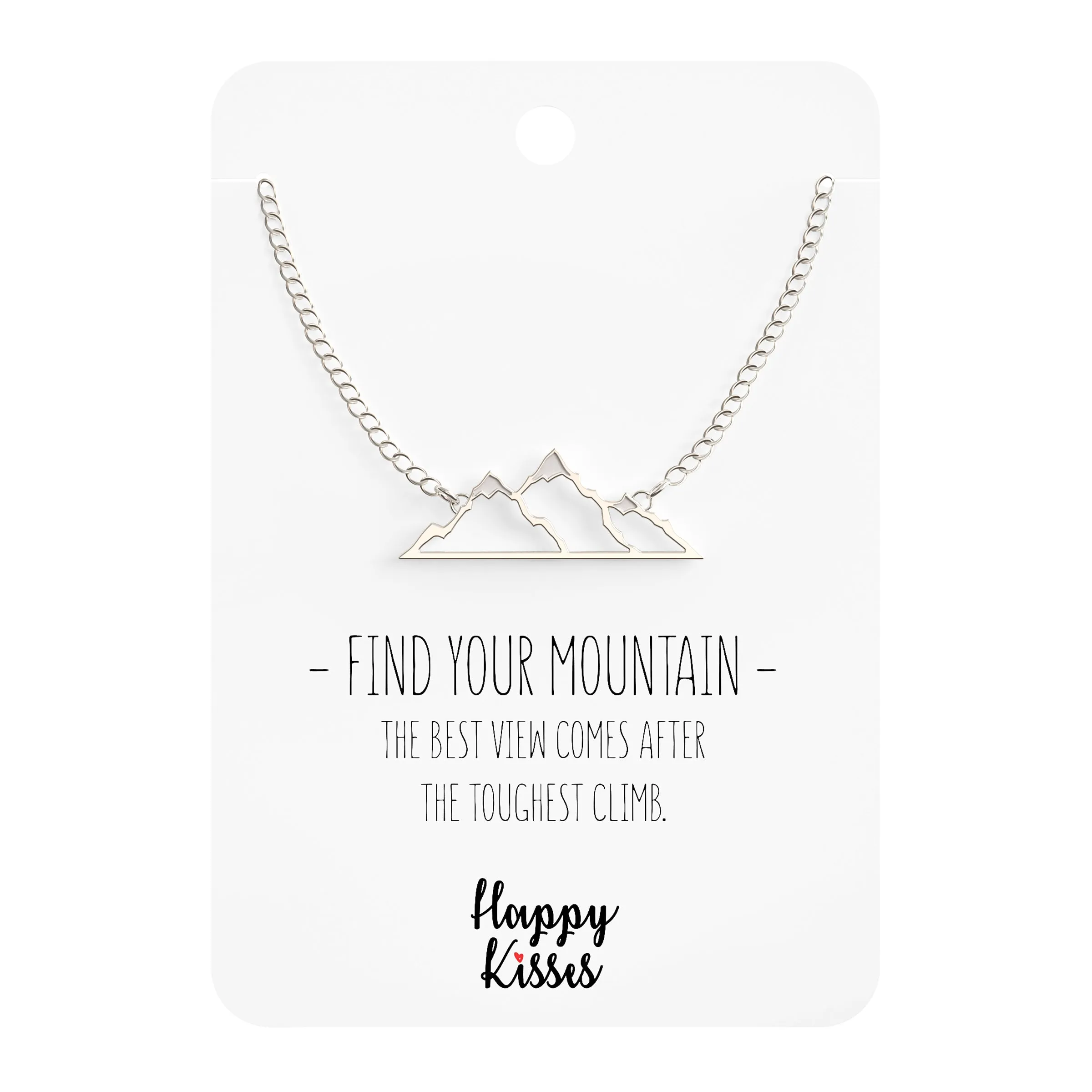 Find Your Mountain Necklace - Rose Gold, Silver & Rose Gold