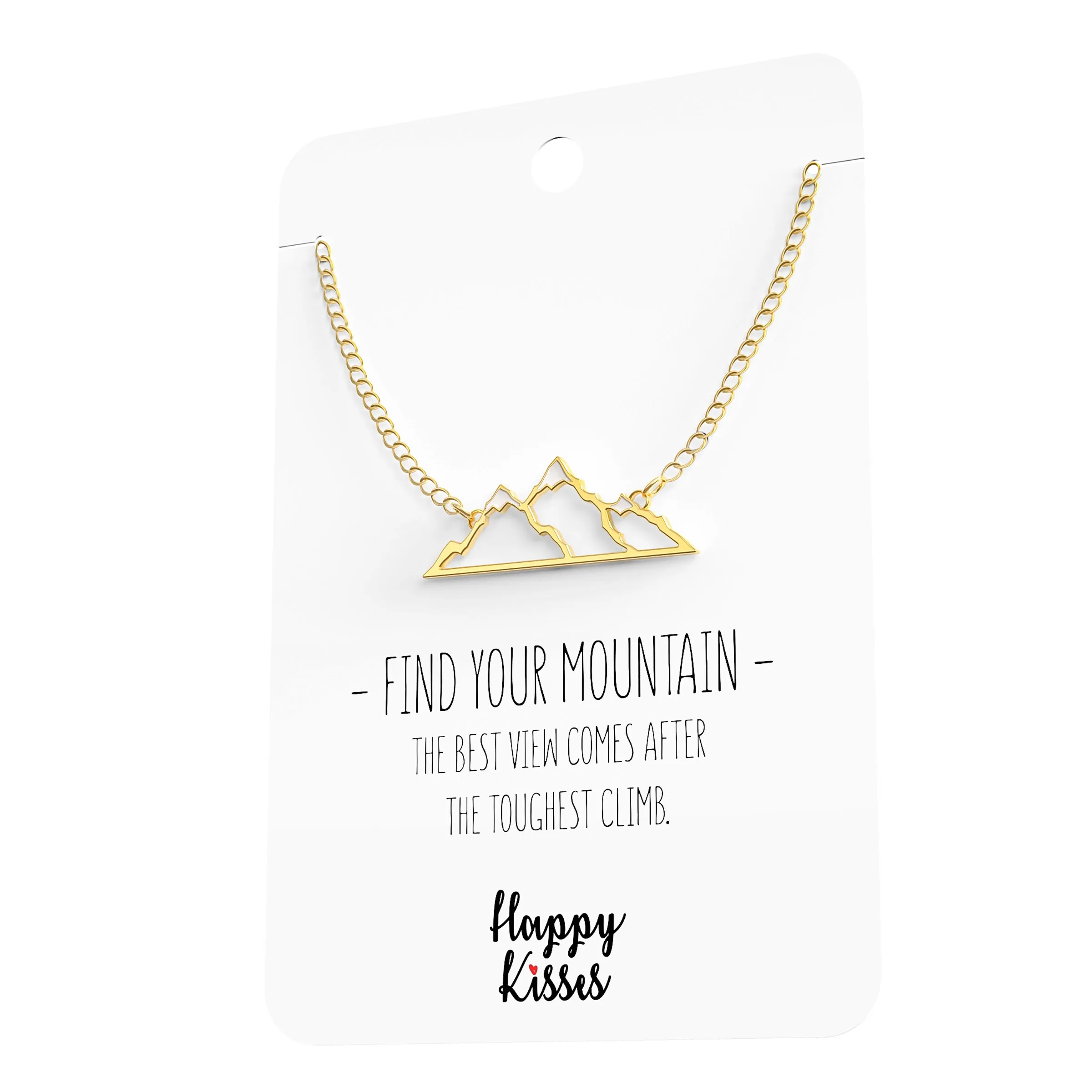 Find Your Mountain Necklace - Rose Gold, Silver & Rose Gold