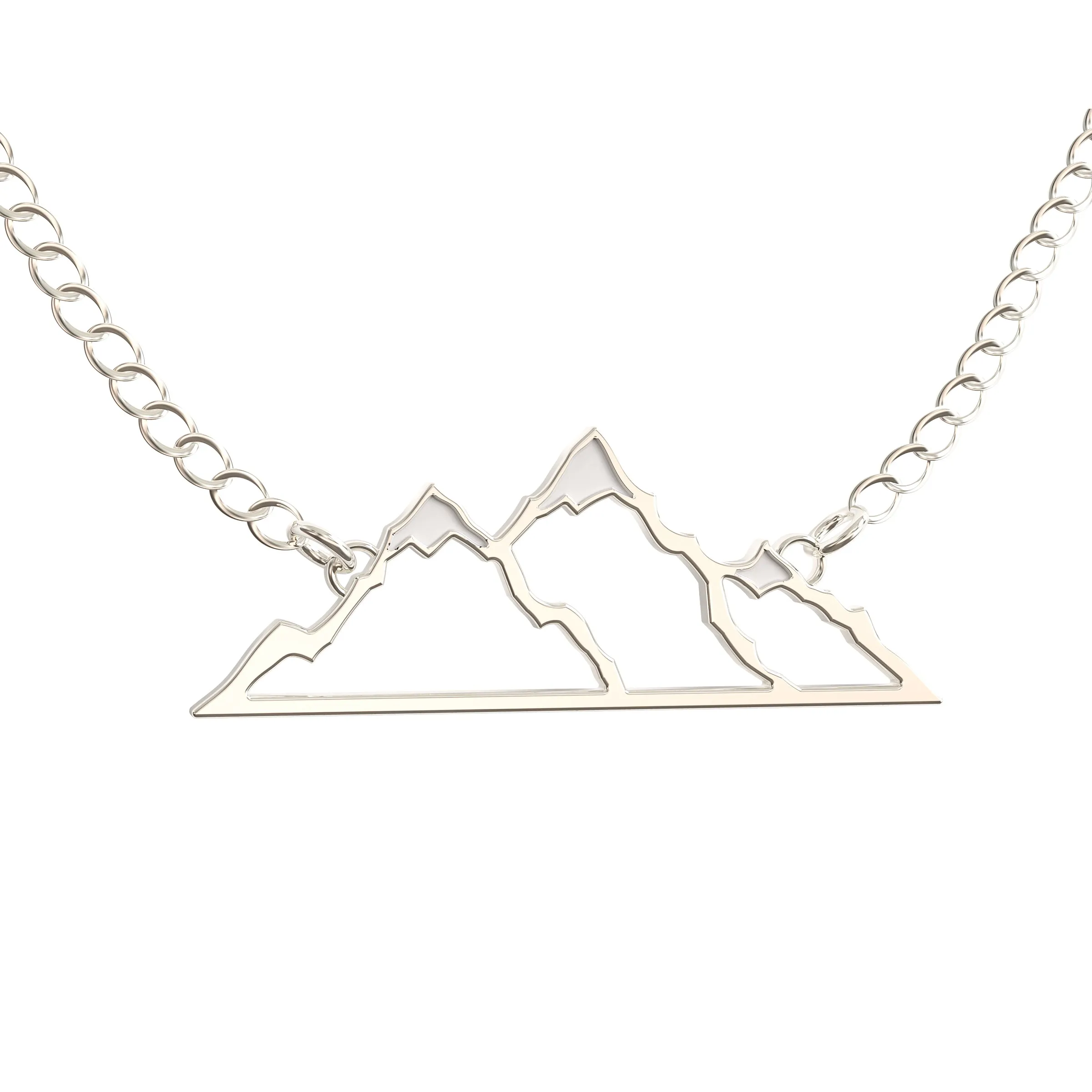 Find Your Mountain Necklace - Rose Gold, Silver & Rose Gold