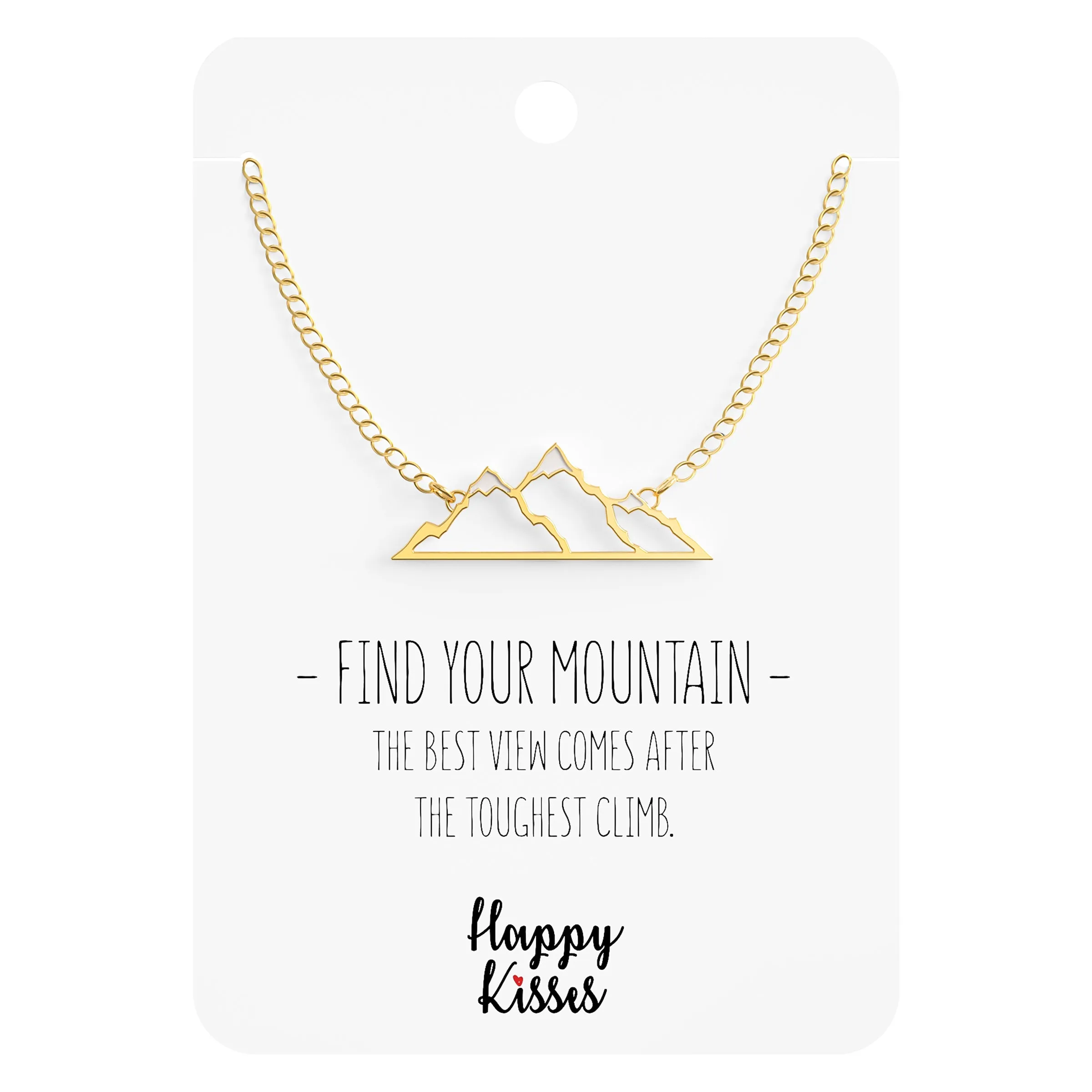 Find Your Mountain Necklace - Rose Gold, Silver & Rose Gold