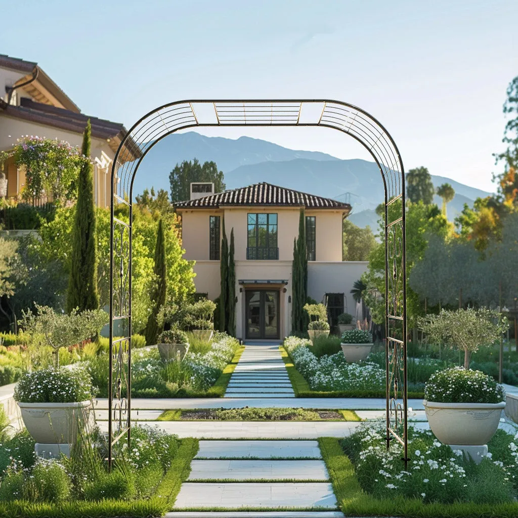 Flat Top Garden Trellis|Unique Metal Garden Arch