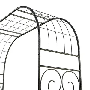 Flat Top Garden Trellis|Unique Metal Garden Arch