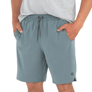 FREE FLY MENS LINED SWELL SHORT 8IN - BLUE CURRENT