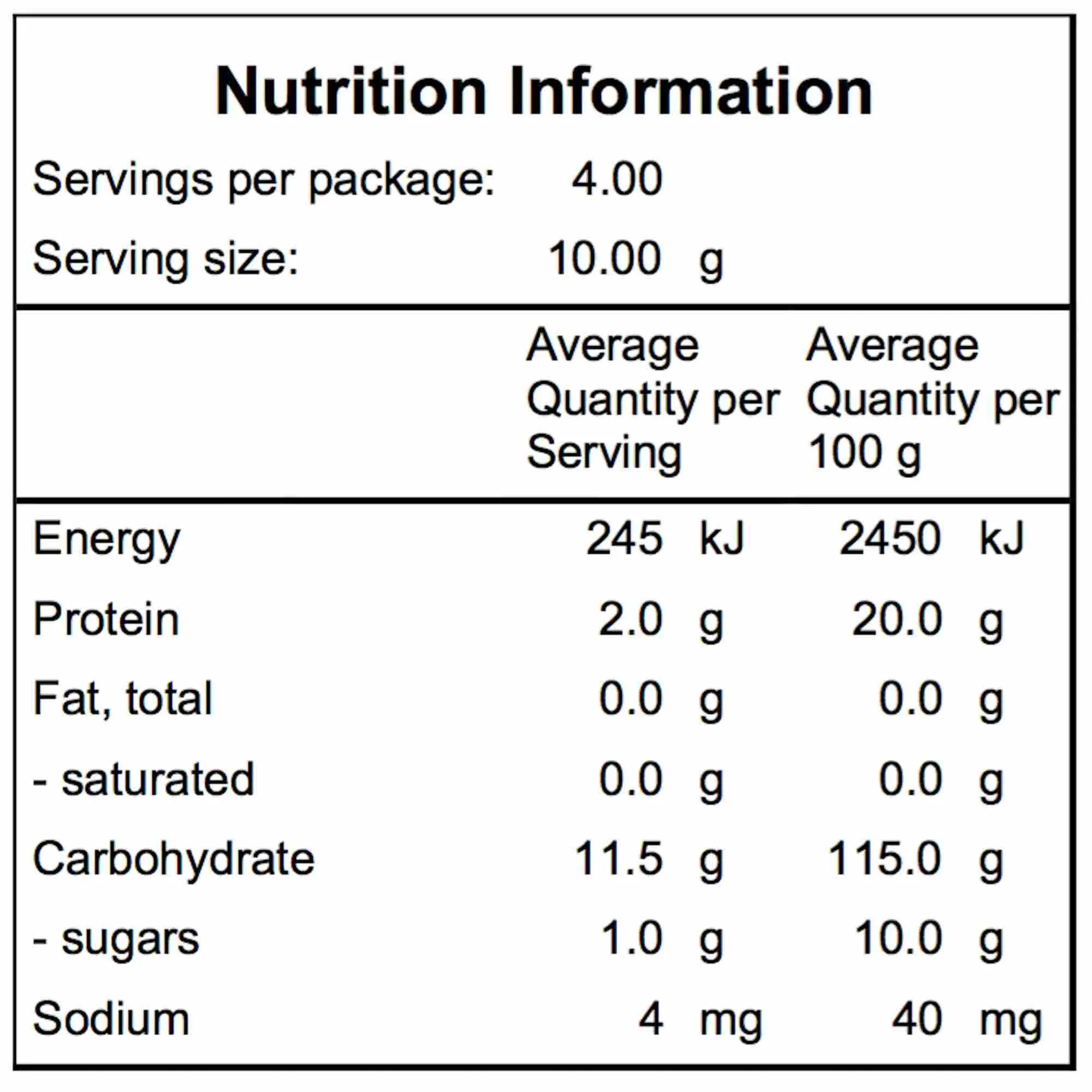 Freeze Dried Potato 100g