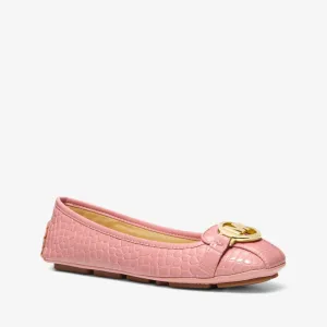 Fulton Crocodile Embossed Faux Leather Moccasin