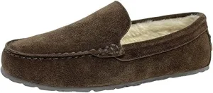 Fur Faux Moccasin Plush Cozy Suede Indoor Clarks Vast range Slipper Mens Warm Outdoor Slippers Intuitive For Lined Men