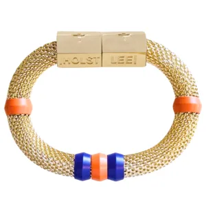 Gameday Mesh Bracelet Orange/Purple