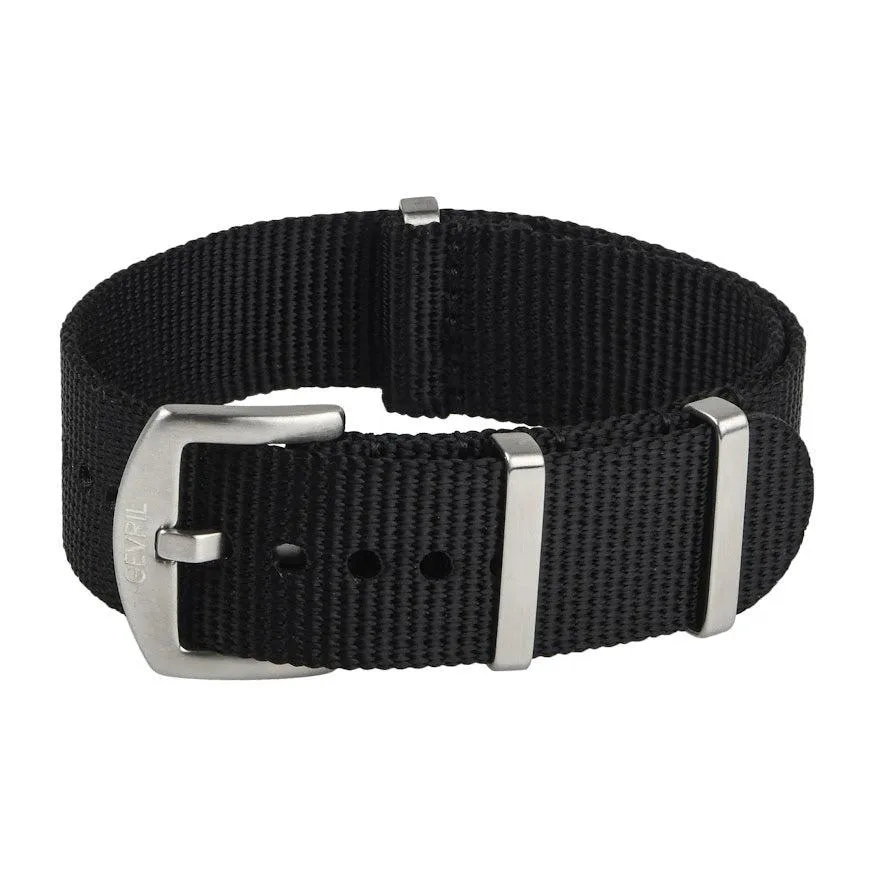 Gevril 22mm Black Nato Strap