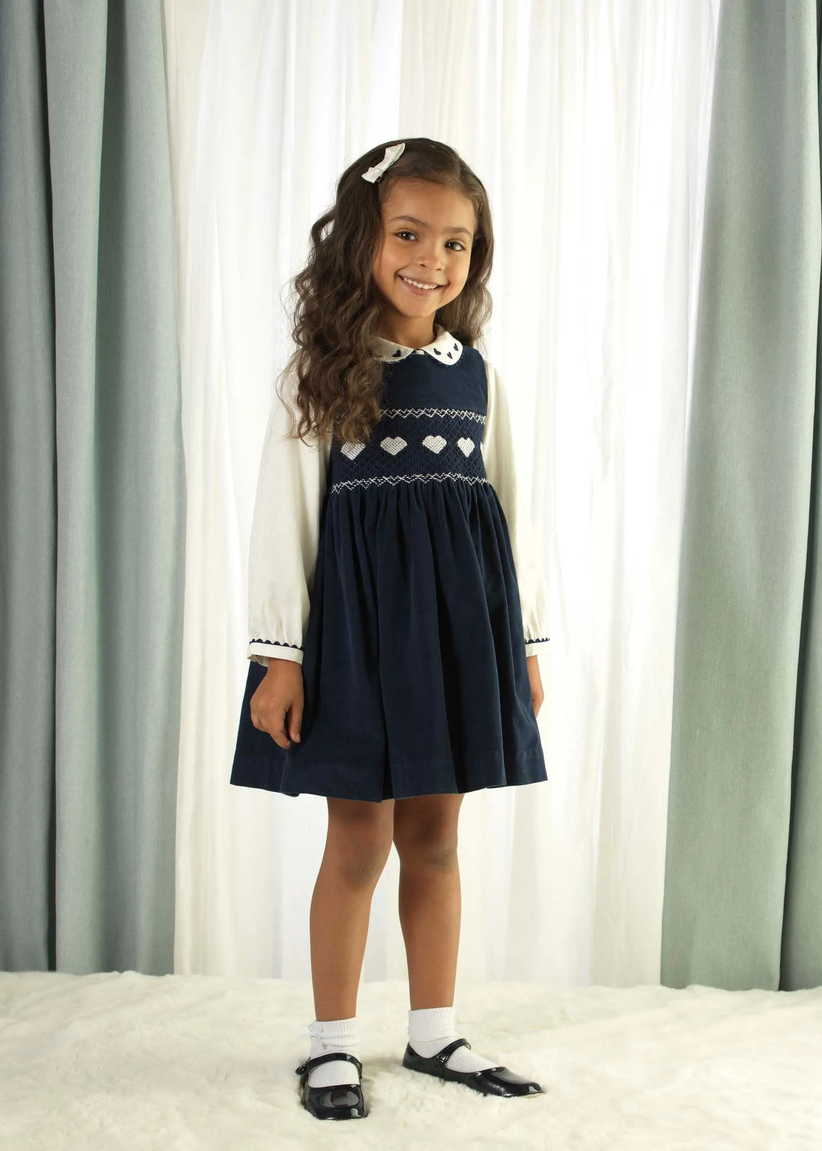 Girls Heart Intarsia Cardigan