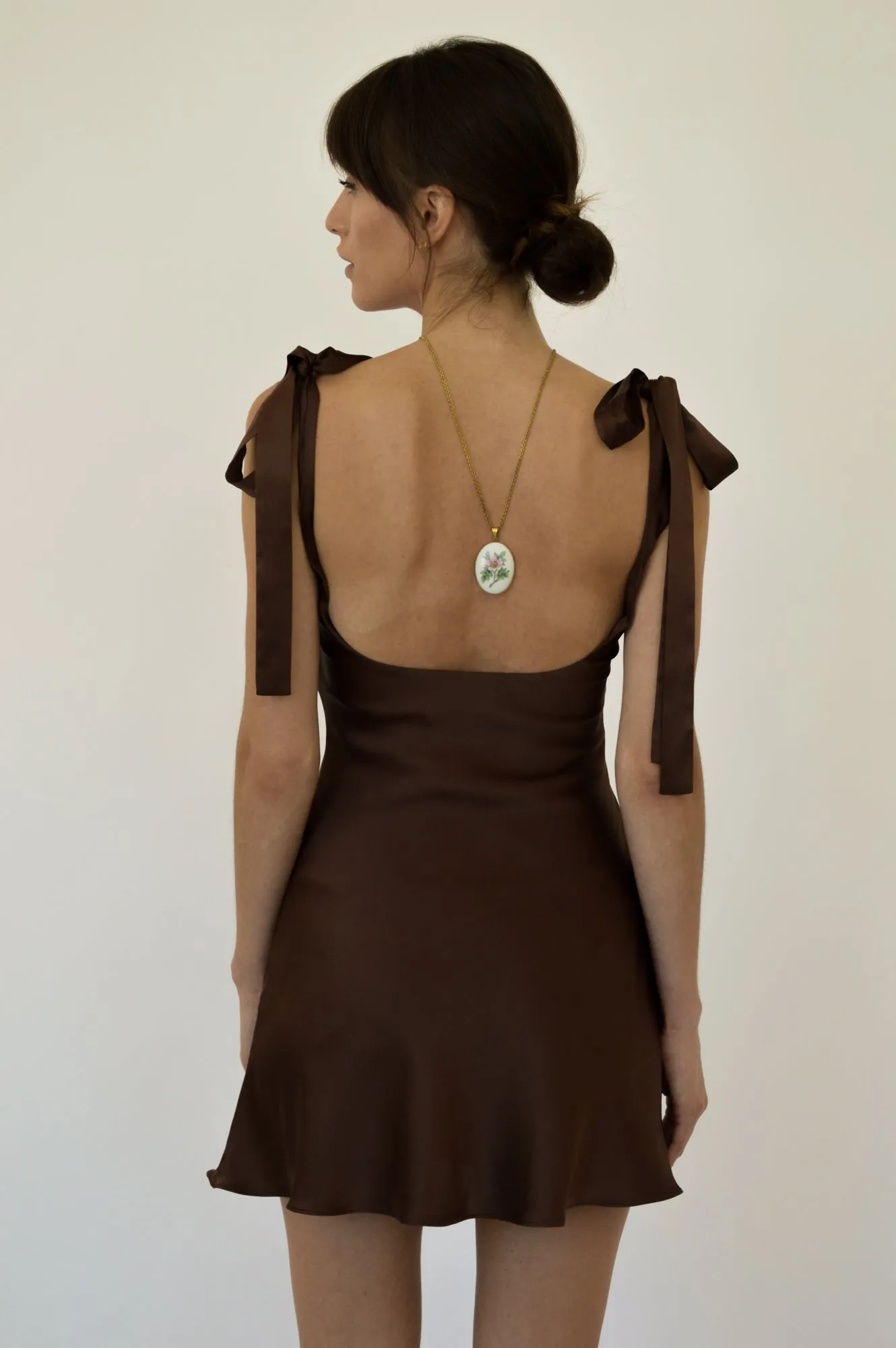 GISELLE DRESS - CHOCOLATE BROWN
