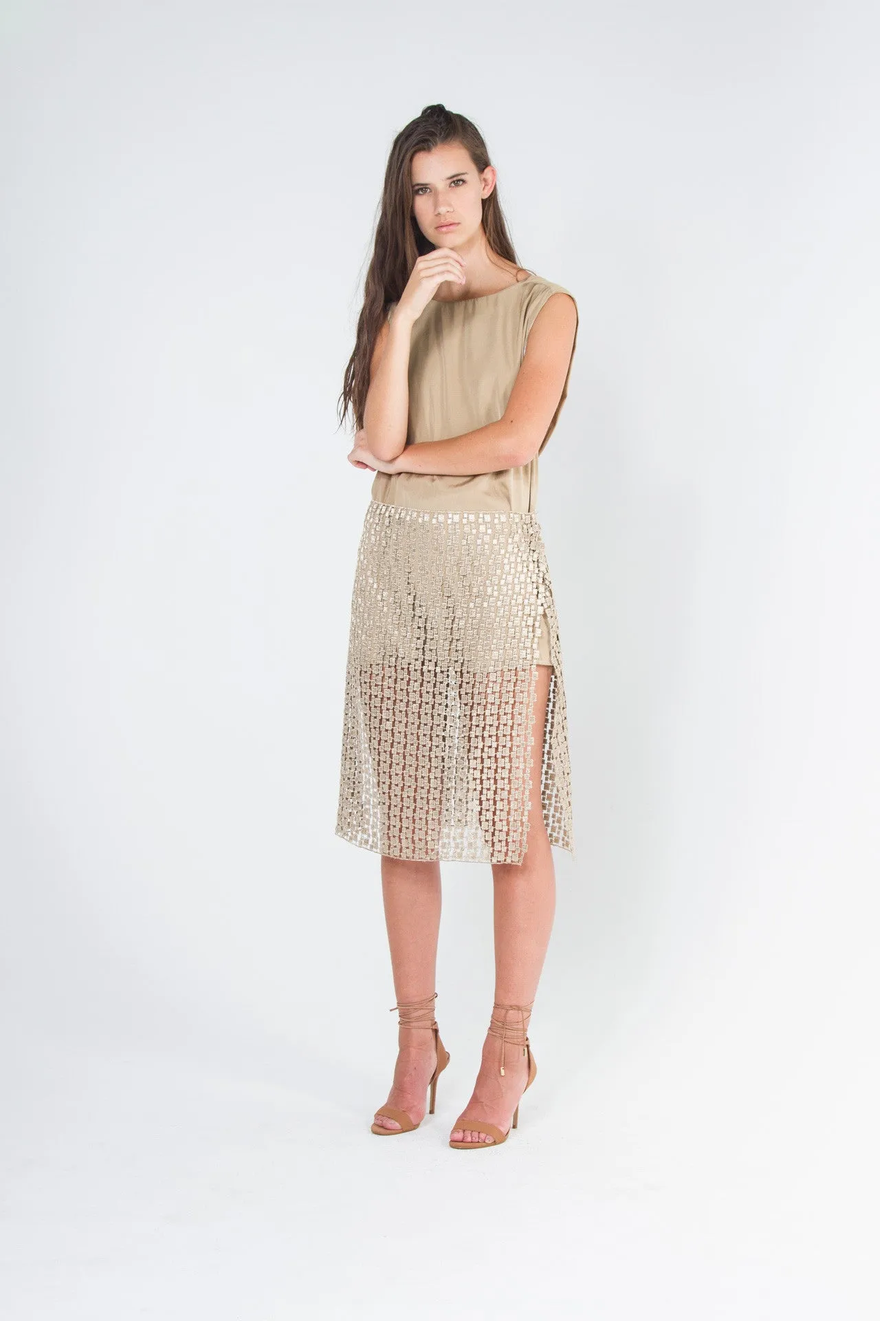Goddess Pleated Dress
