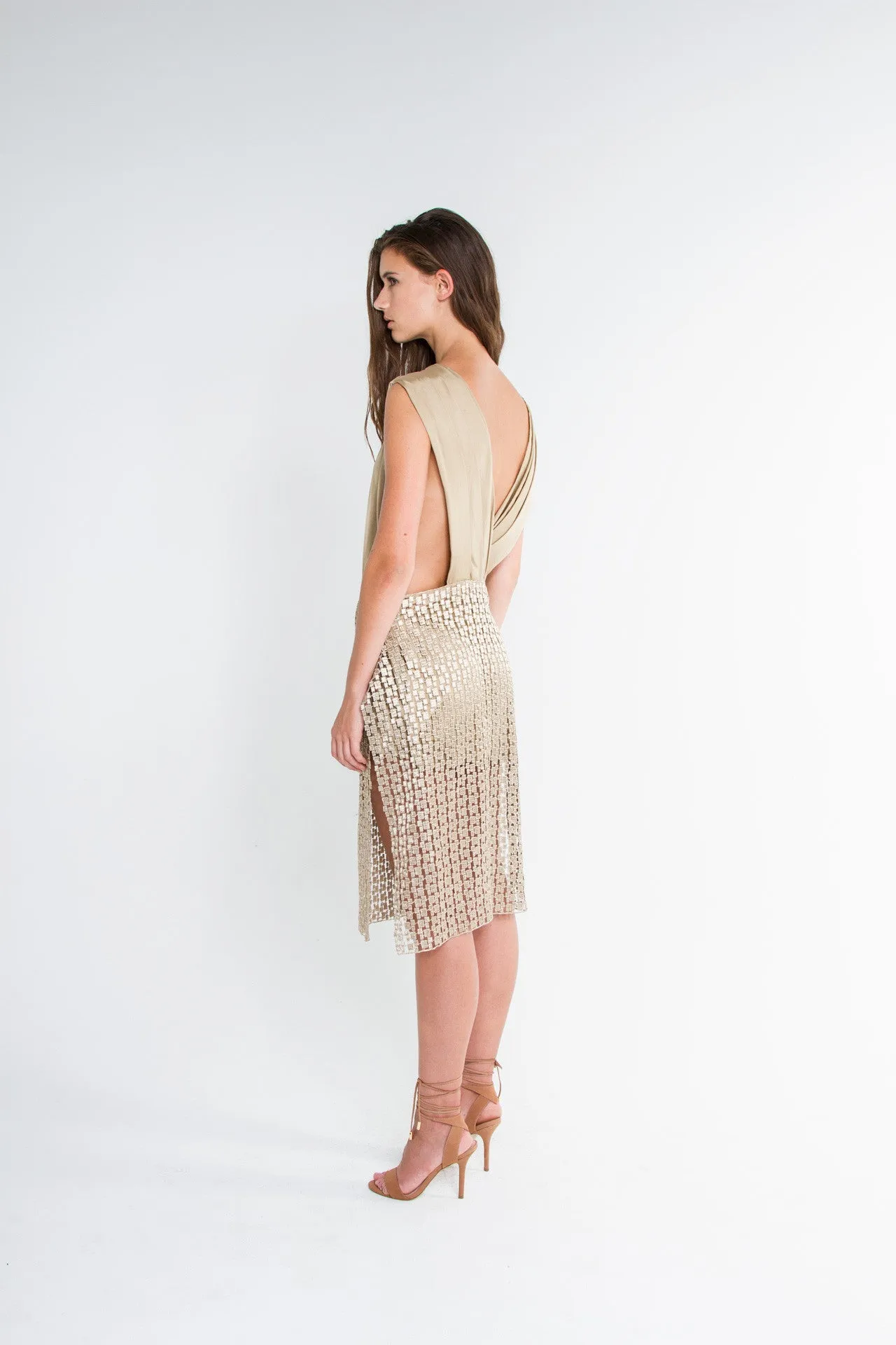 Goddess Pleated Dress