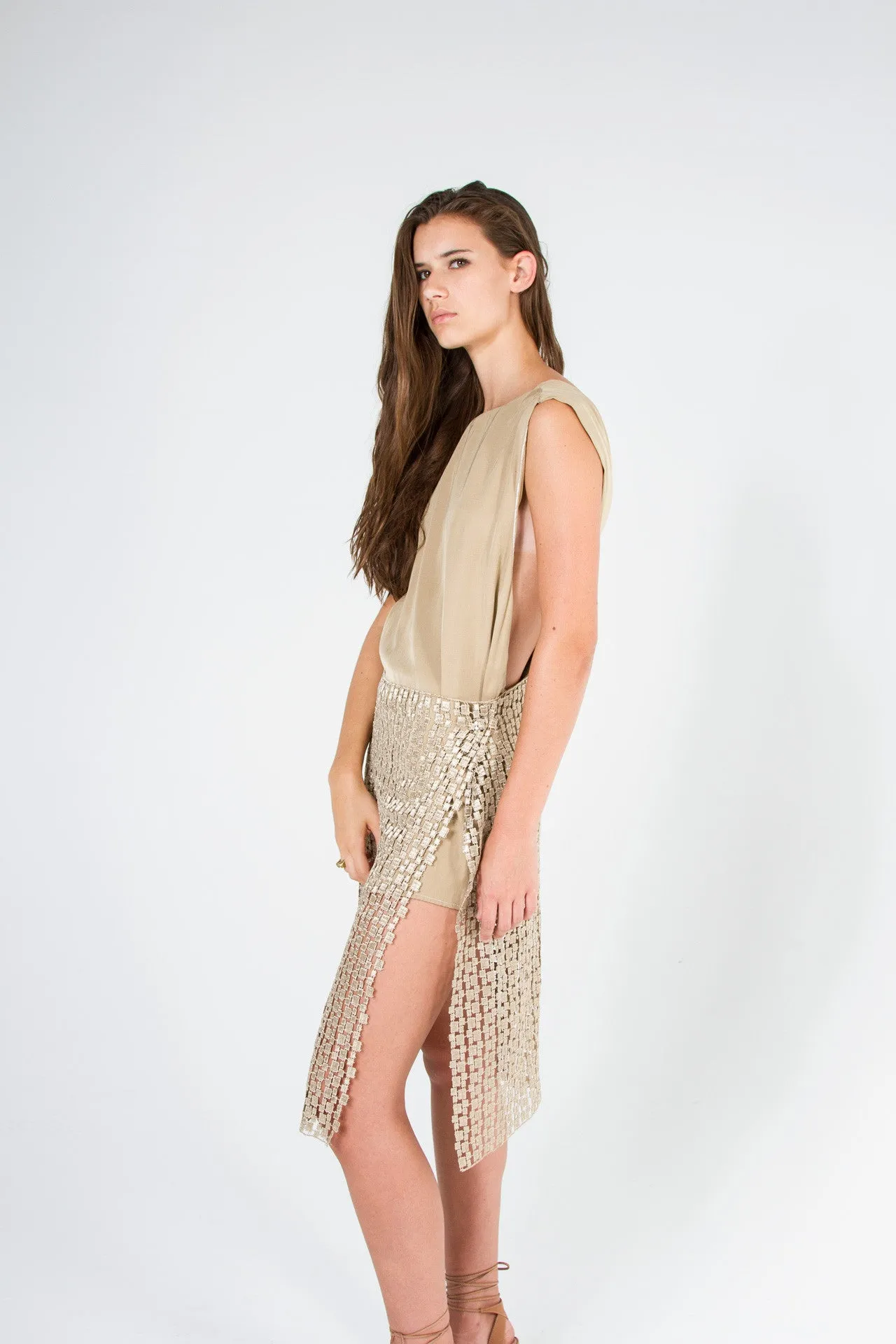 Goddess Pleated Dress
