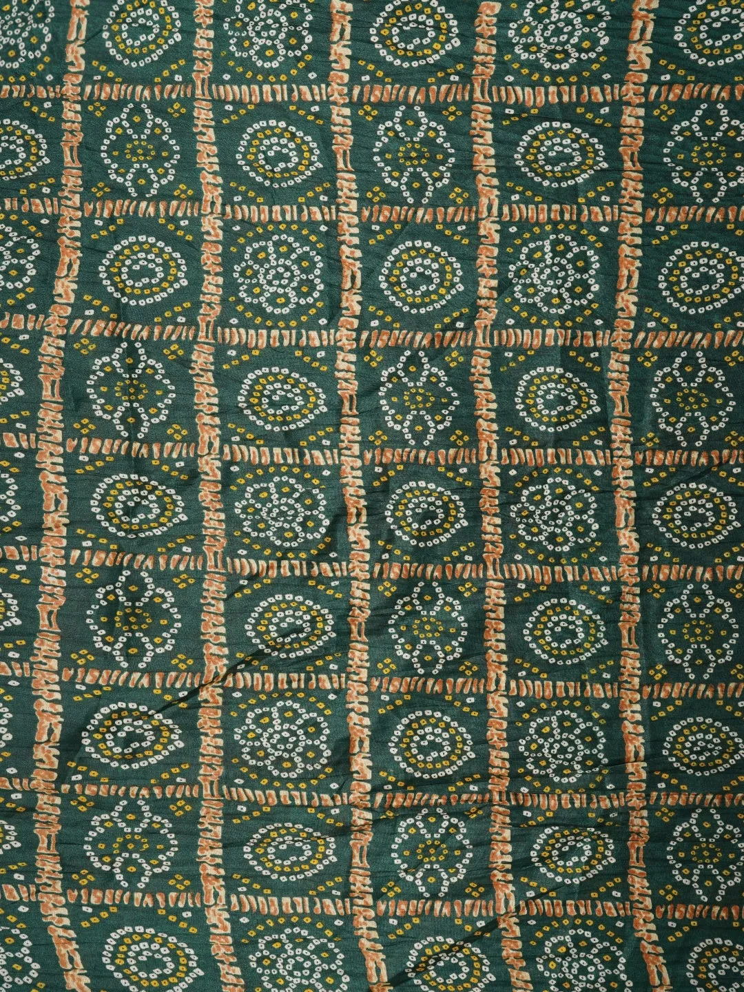 Green Unstitched Zari Silk Blend Dress Material With Dupatta