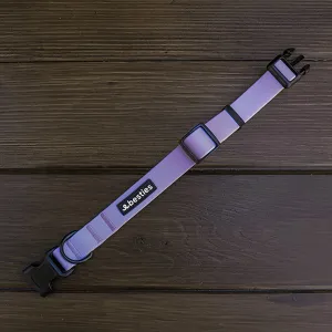 Heather Purple Waterproof Adjustable Dog Collar