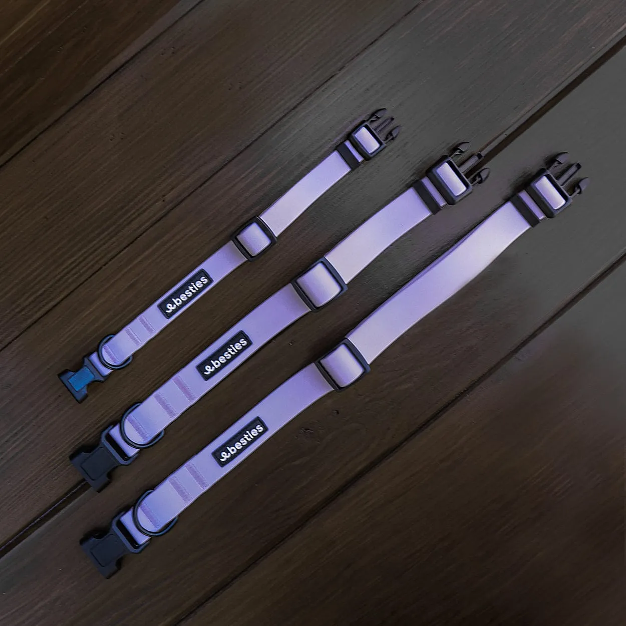 Heather Purple Waterproof Adjustable Dog Collar