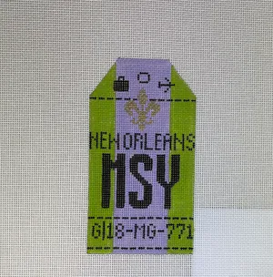 Hedgehog Needlepoint HH1MSY New Orleans