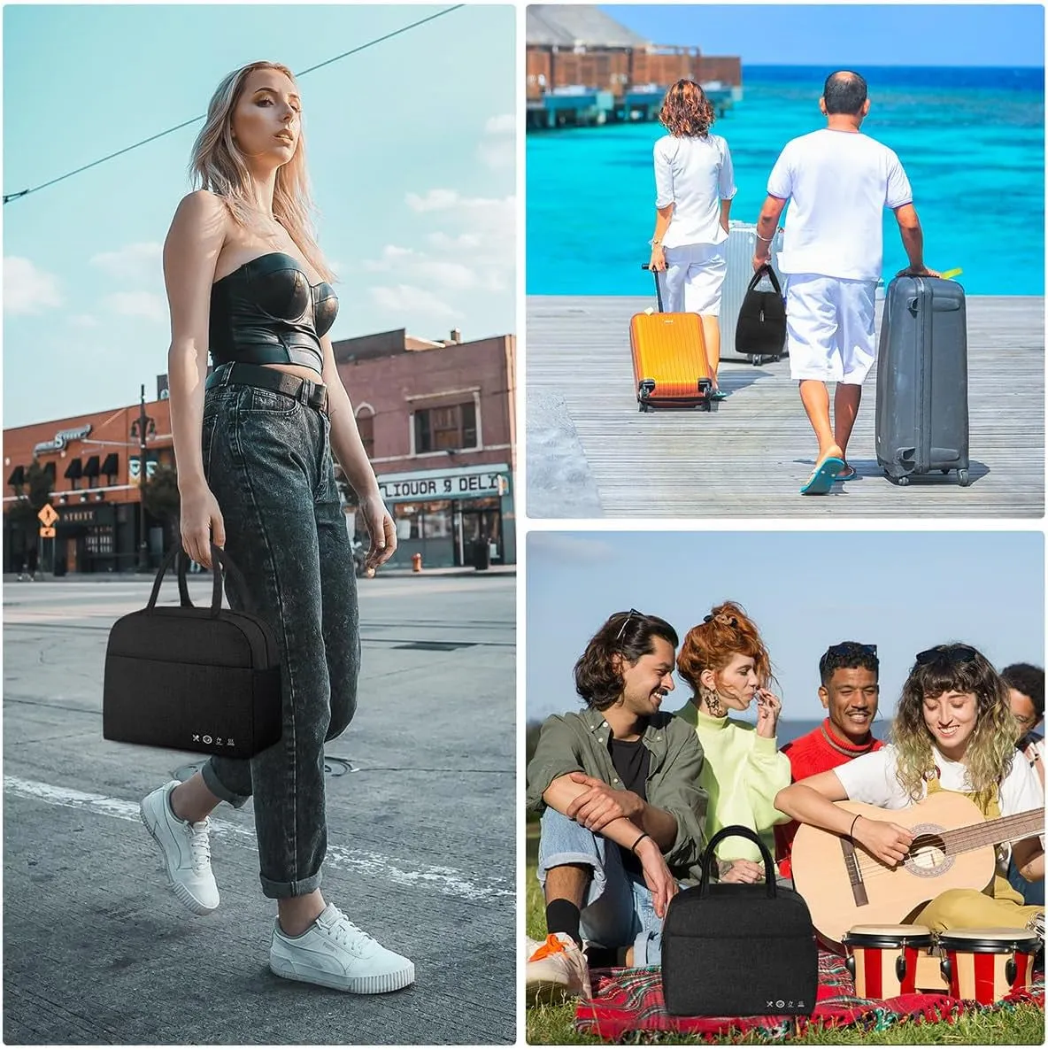 High Capacity Lunch Bag, Insulated Lunch Tote Bag for Travel Work Picnic