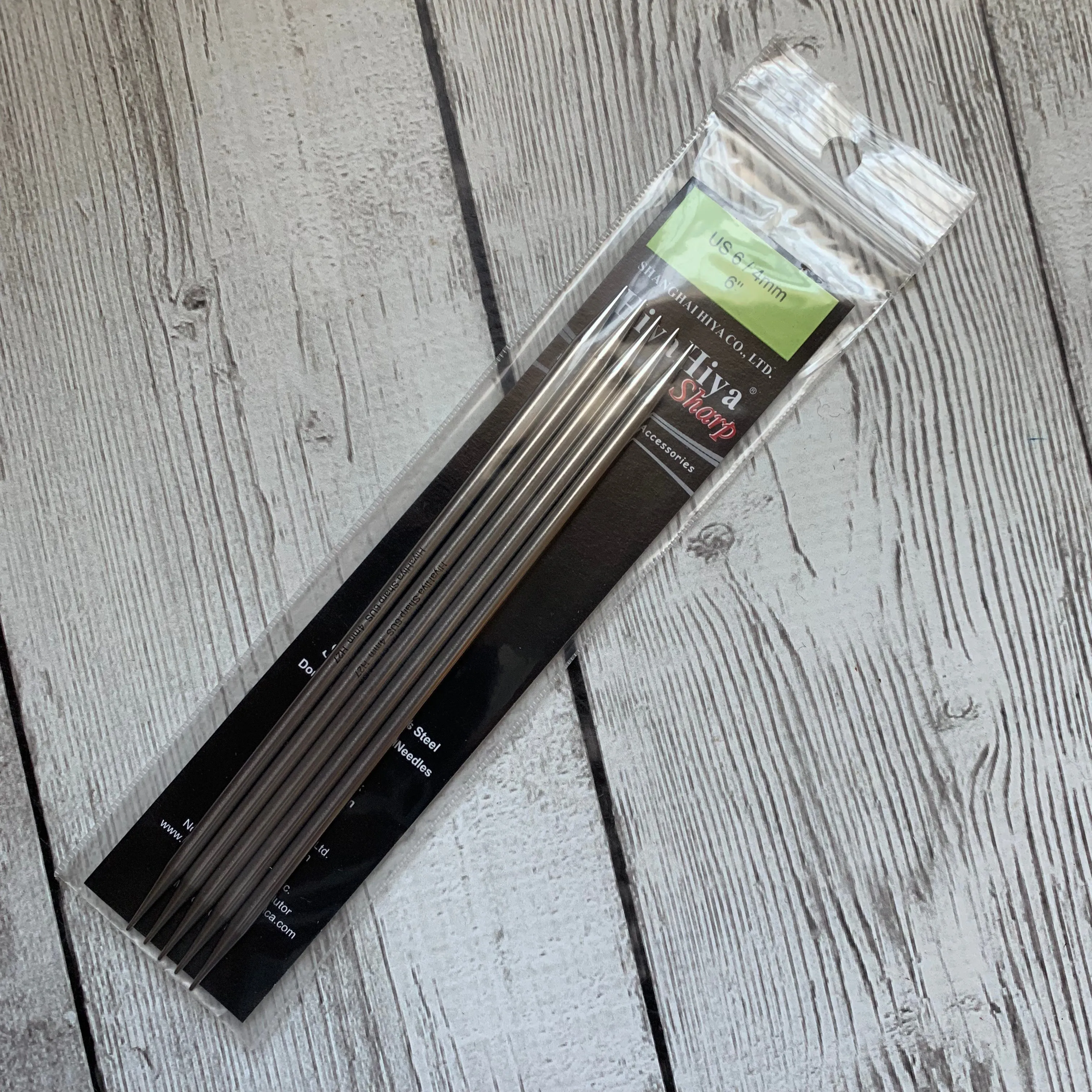 Hiya Hiya Double Pointed Needles 6"
