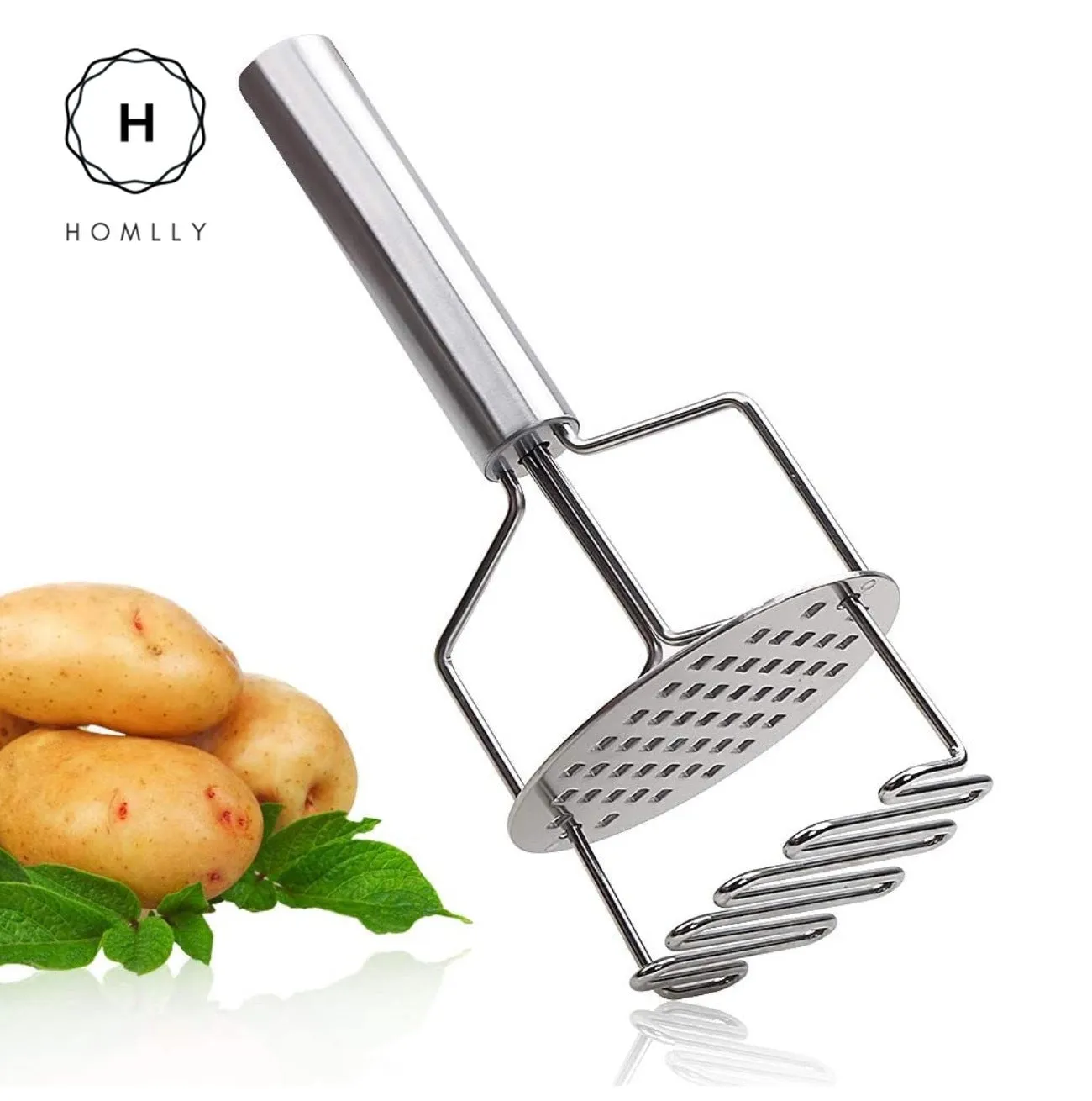 Homlly Stainless Steel Potato Masher