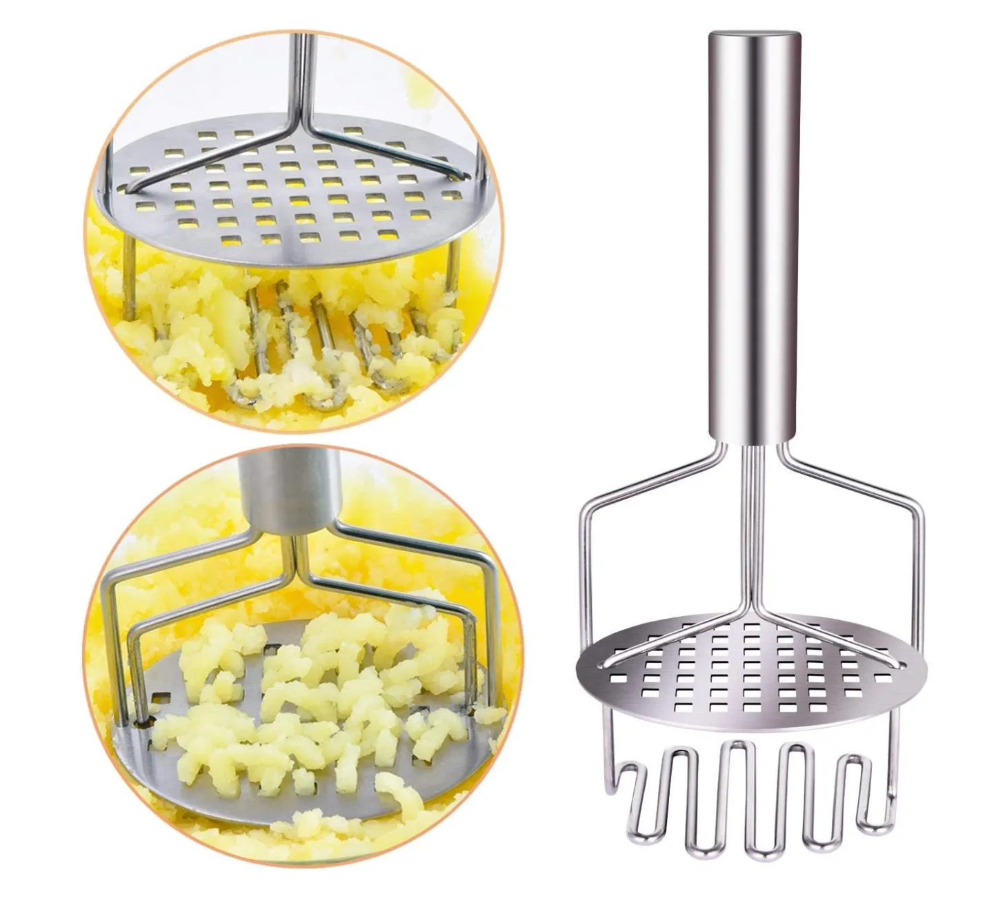 Homlly Stainless Steel Potato Masher