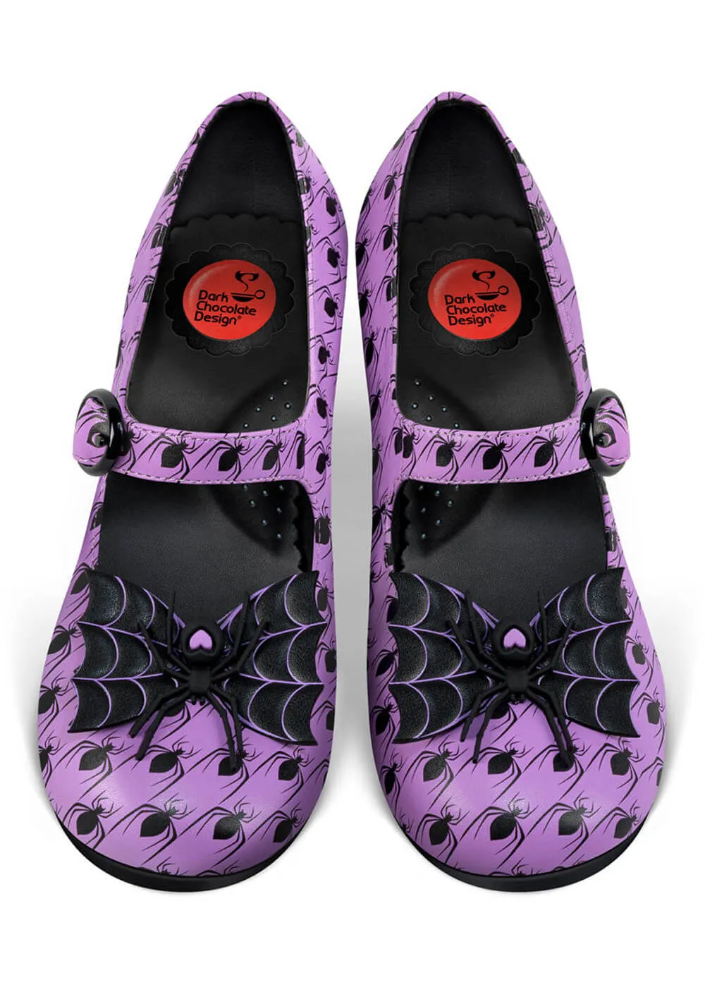 Hot Chocolate Design Spider Tooth Pumps Purple