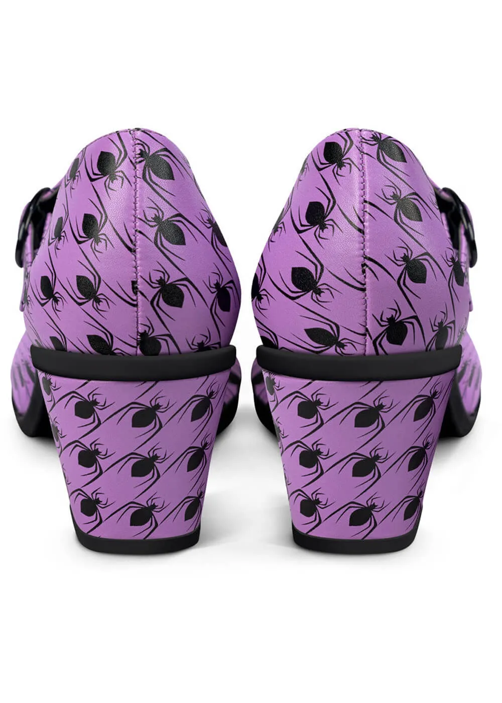 Hot Chocolate Design Spider Tooth Pumps Purple