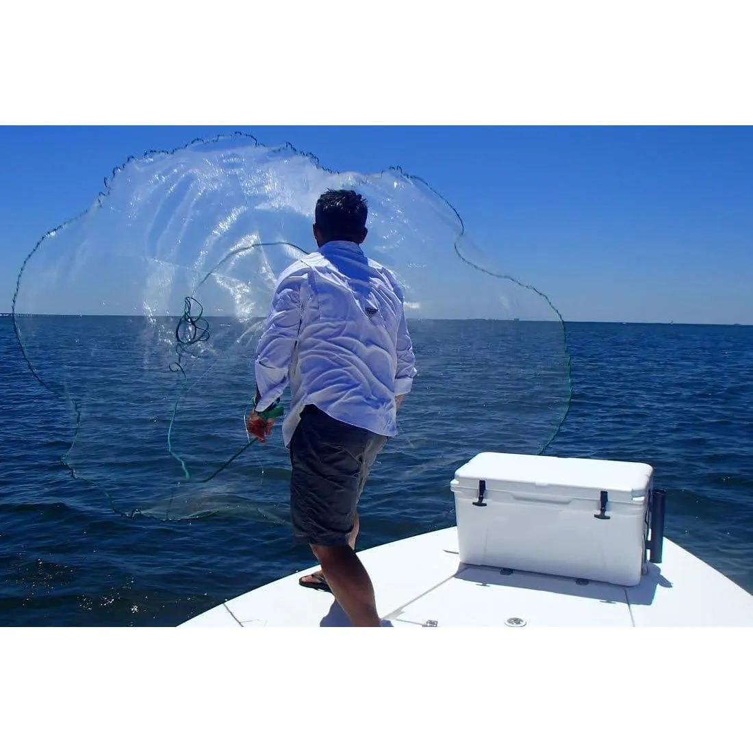 Humpback Minnow Shallow Water Cast Nets (1/4" Sq. Mesh) - 1.3lb per ft