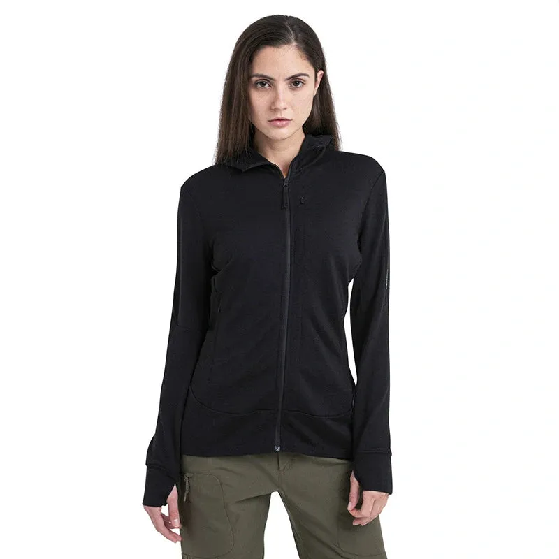 Icebreaker Merino 260 Quantum IV Long Sleeve Zip Womens Hooded Jacket