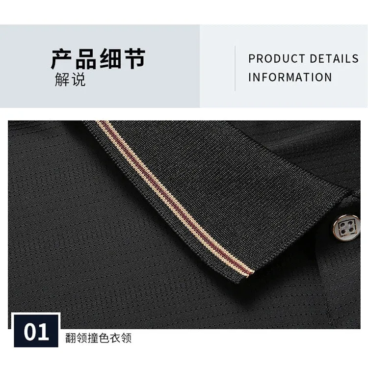 INSTOCK-Men's POLO short-sleeved T-shirt for summer.