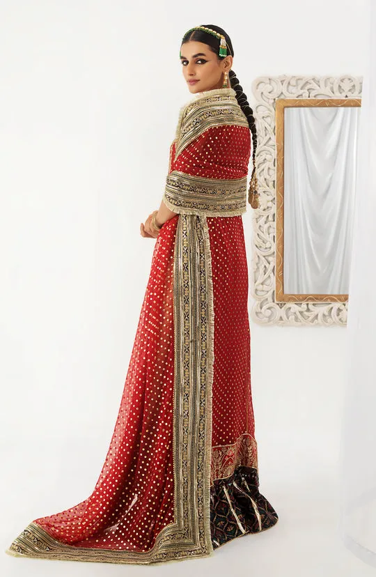Kameez Trouser Dupatta Red Pakistani Wedding Dress