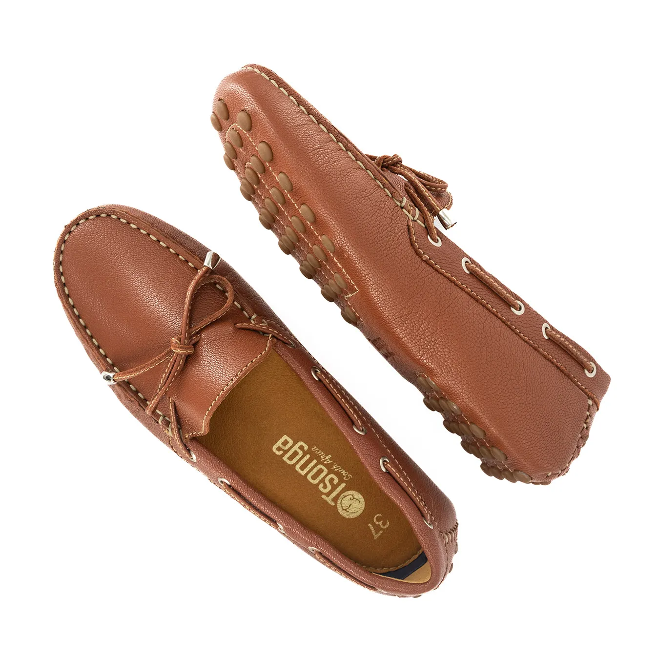 Kamensi : Ladies Leather Moccasin In Suede Cayak