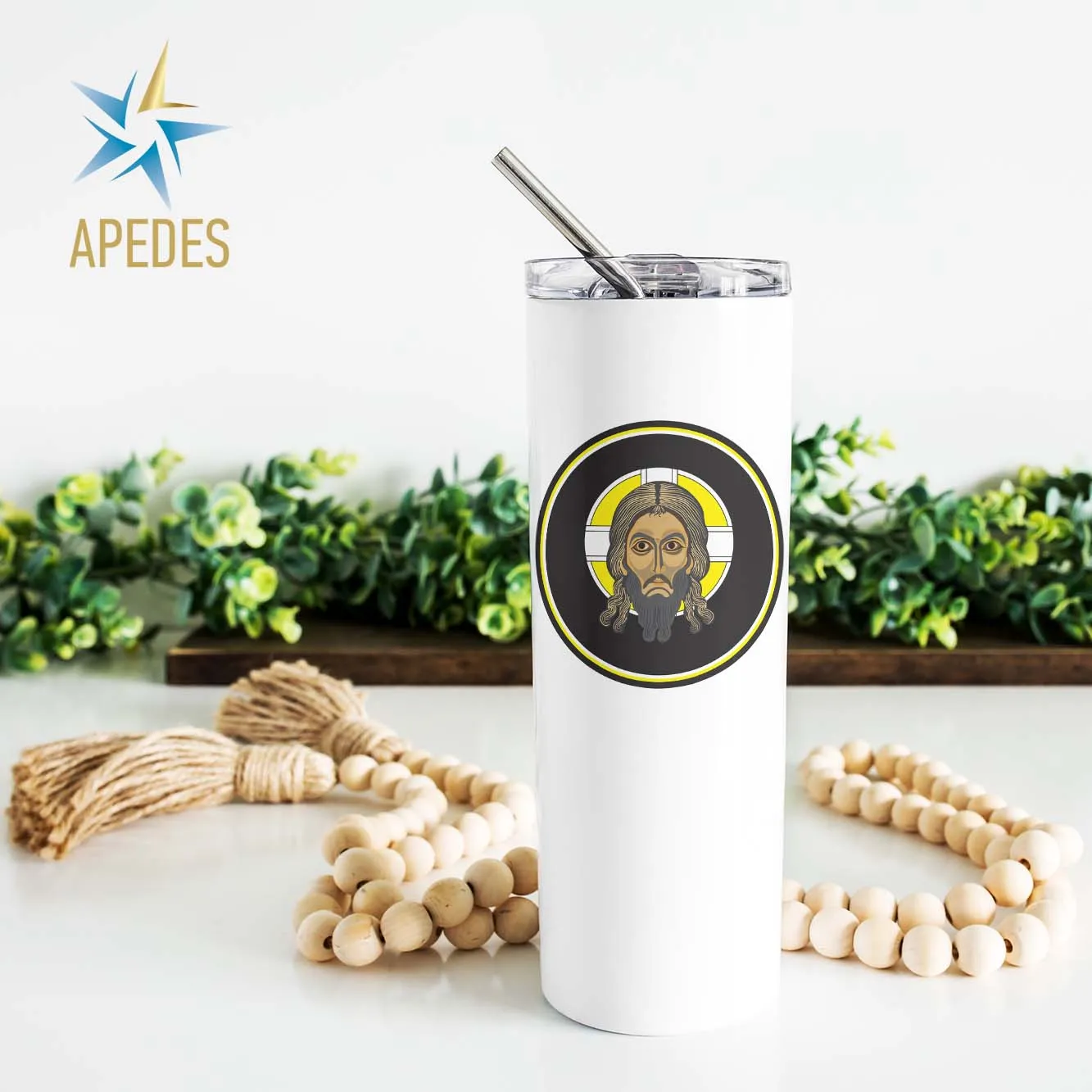 Khorugv Jesus Chistian Stainless Steel Skinny Tumbler 20 OZ