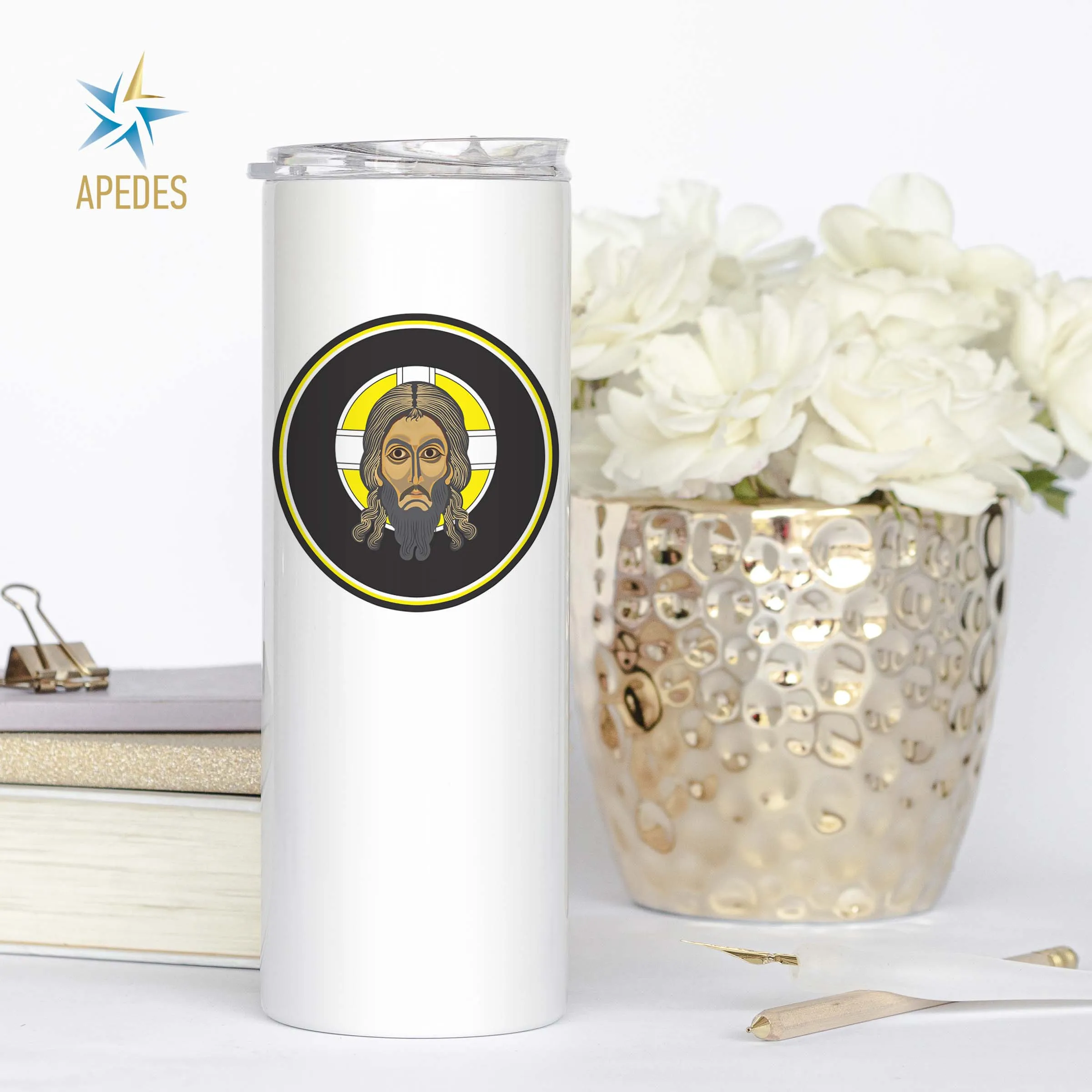 Khorugv Jesus Chistian Stainless Steel Skinny Tumbler 20 OZ