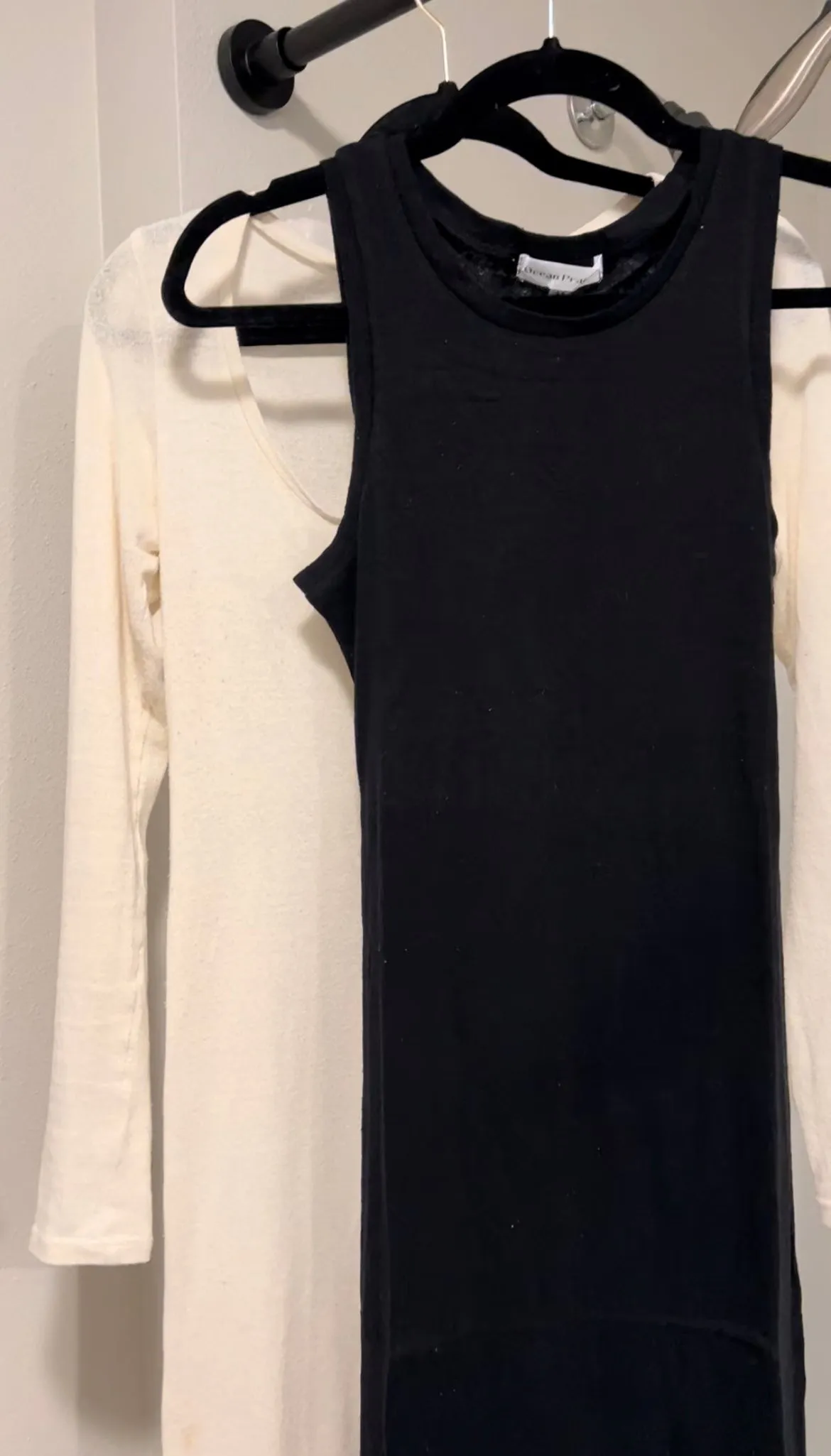 Knit Silk Noil Long Sleeve Dress