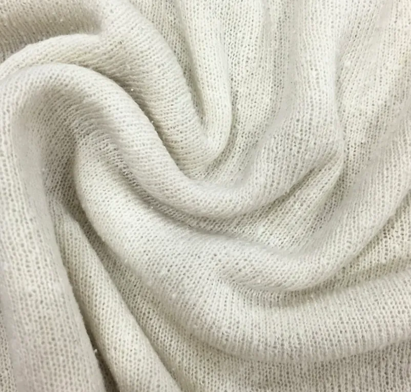 Knit Silk Noil Long Sleeve Dress
