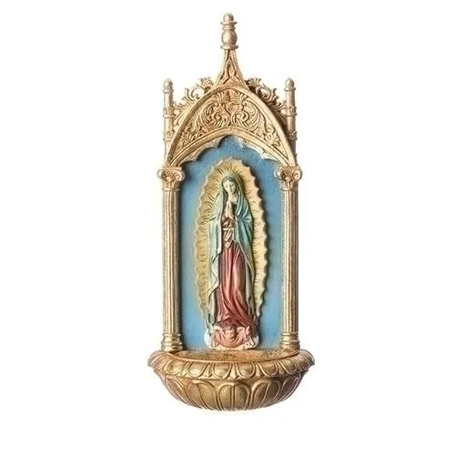 Large Our Lady of Guadalupe Holy Water Font (11 1/2"")