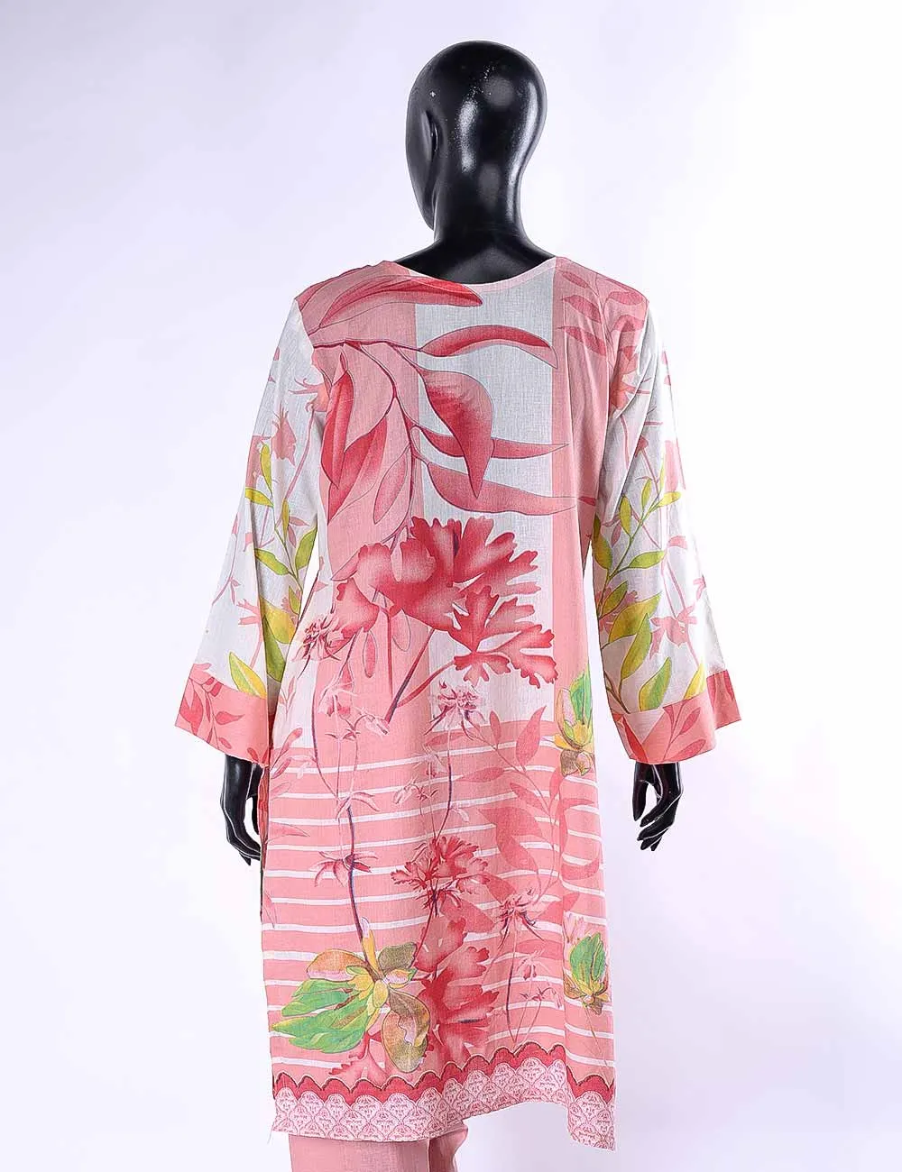 LC-4B - Dazzling Dahlia   |  Unstitched Printed & Embroidered Cambric Dress