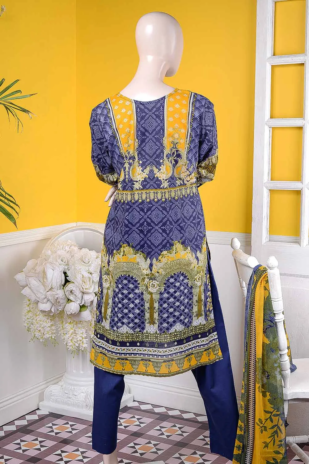 (LE-3A) Illusive Diva | Un-stitched Embroidered Lawn