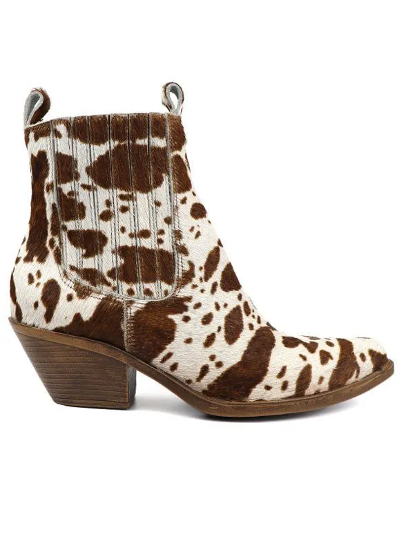 Leather Chelsea Western Fashion Bootie