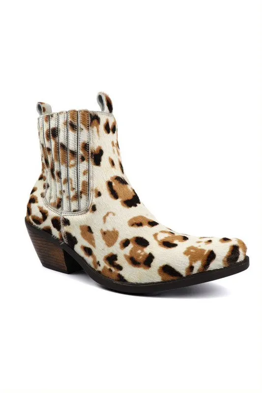 Leather Chelsea Western Fashion Bootie