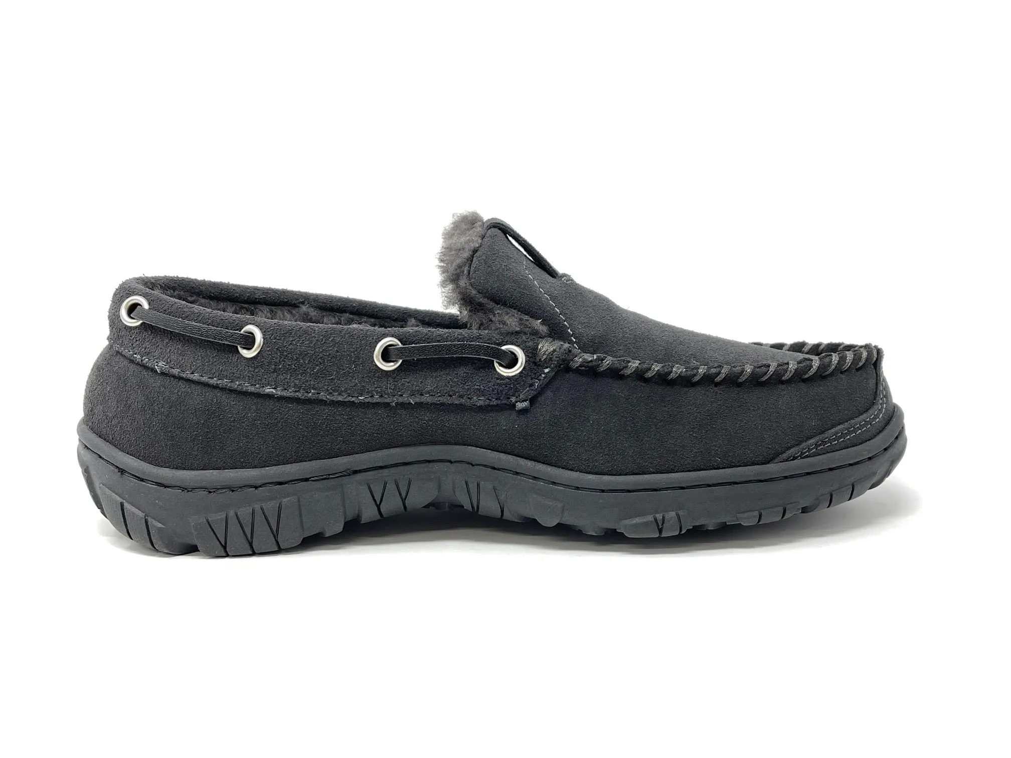 Loafer Fur Discounted delivery Lined Casual Slip Moccasin Localized shipping Slipper Grey Clarks Wide Suede Venetian On