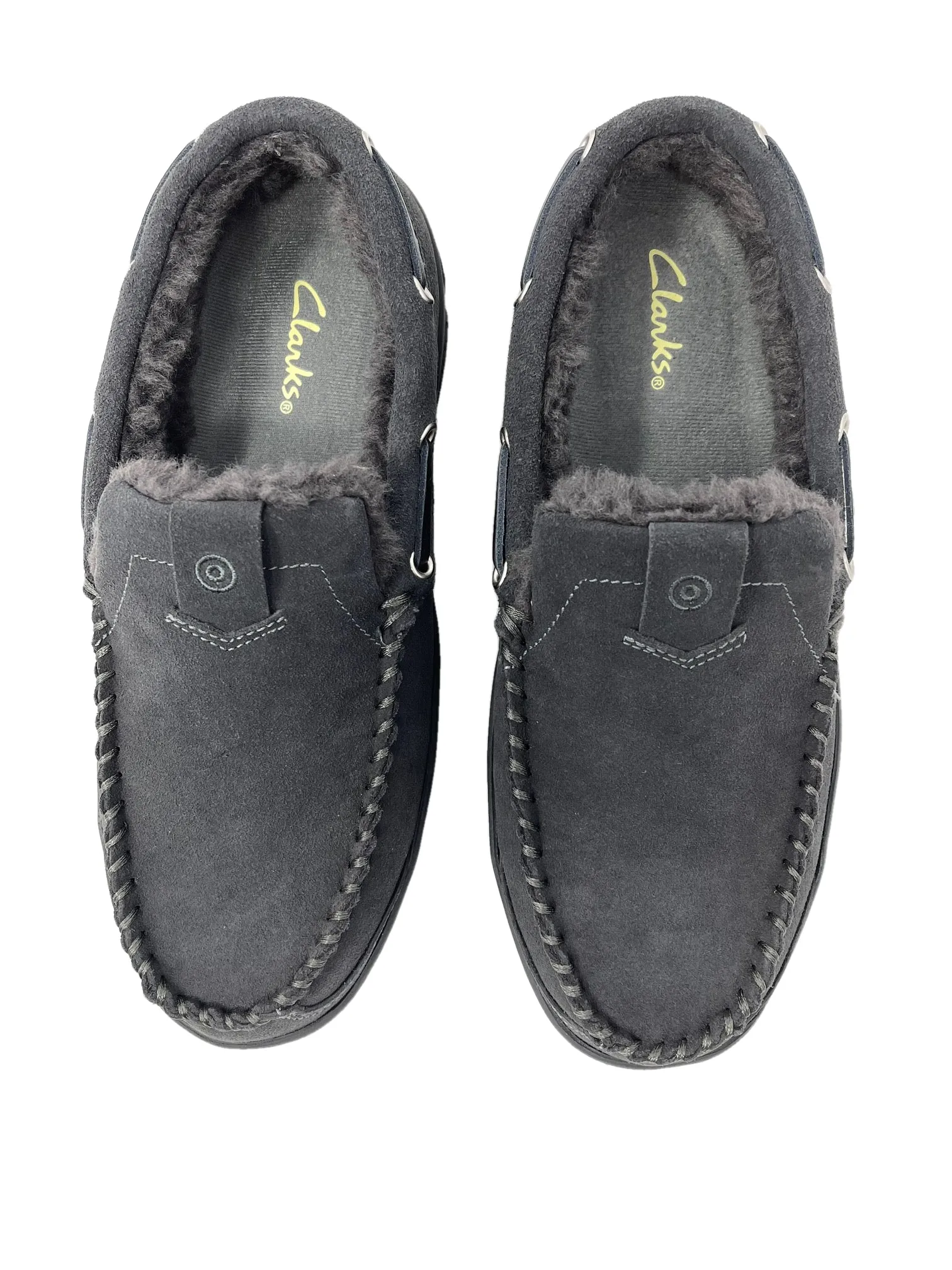 Loafer Fur Discounted delivery Lined Casual Slip Moccasin Localized shipping Slipper Grey Clarks Wide Suede Venetian On